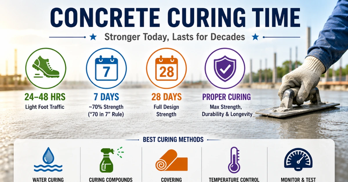 Concrete Curing Time: How Long to Cure Concrete for Maximum Strength
